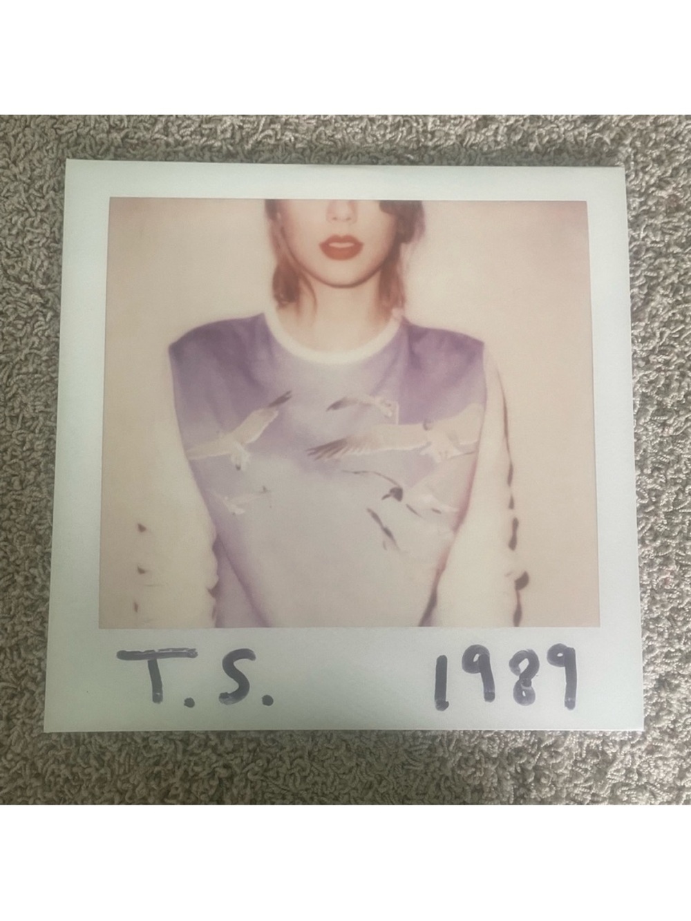 Taylor Swift 1989 Polaroid Album Art Print - Lavender & Cream